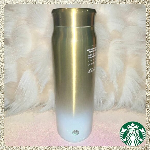 Starbucks Other - Starbucks Gold & White Vacuum Insulated Stainless Steel Water Bottle